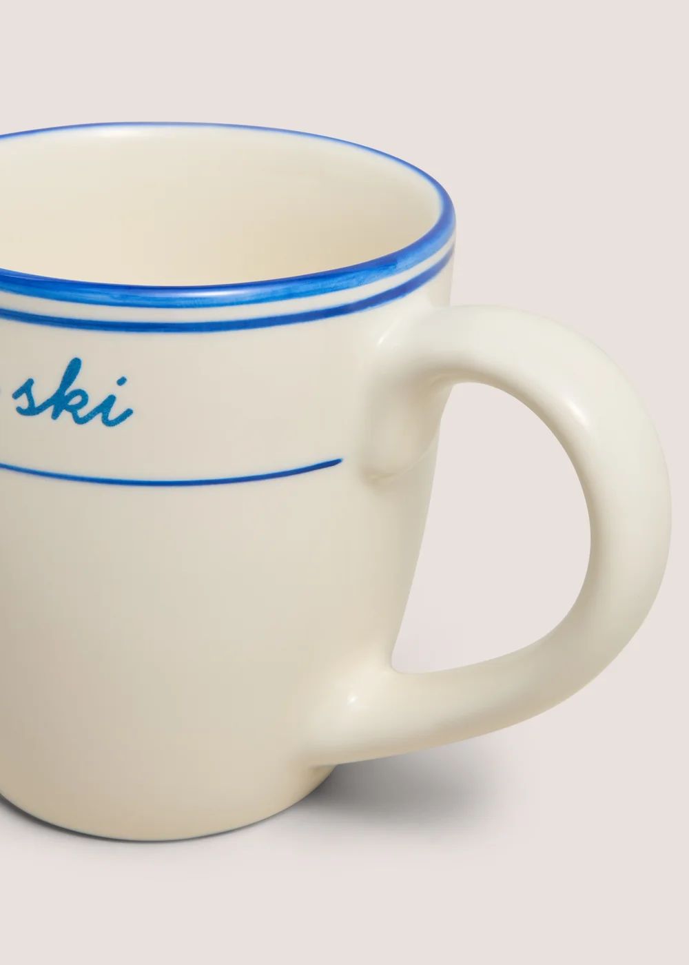 Blue Ceramic Apres Ski Mug Image 2