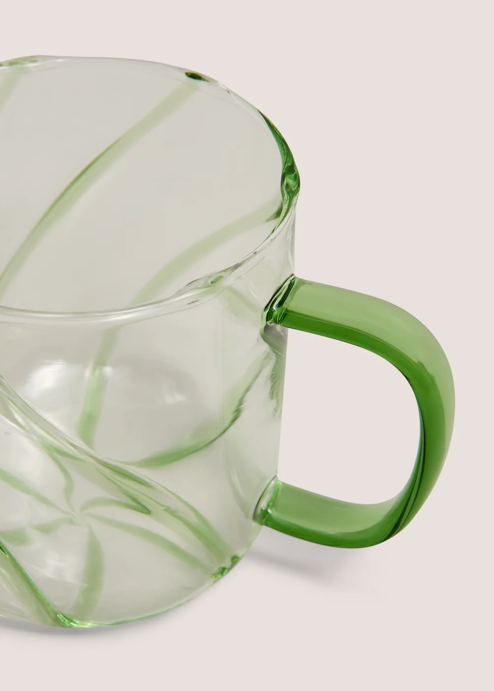 Green Glass Mug Image 2