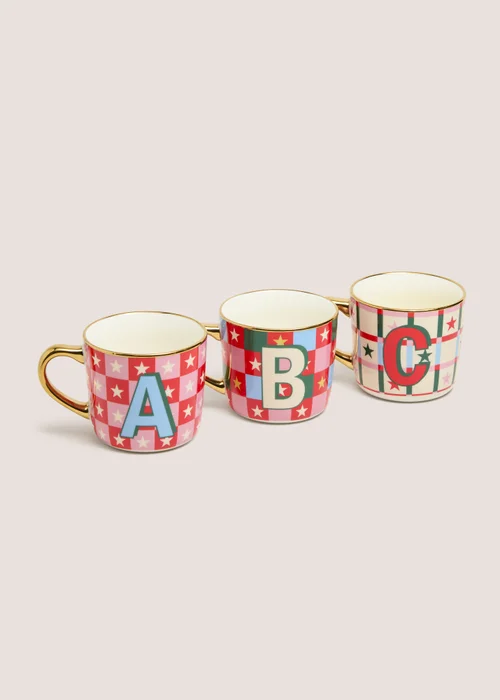 Bright Design Alphabet Mugs - A Image 1