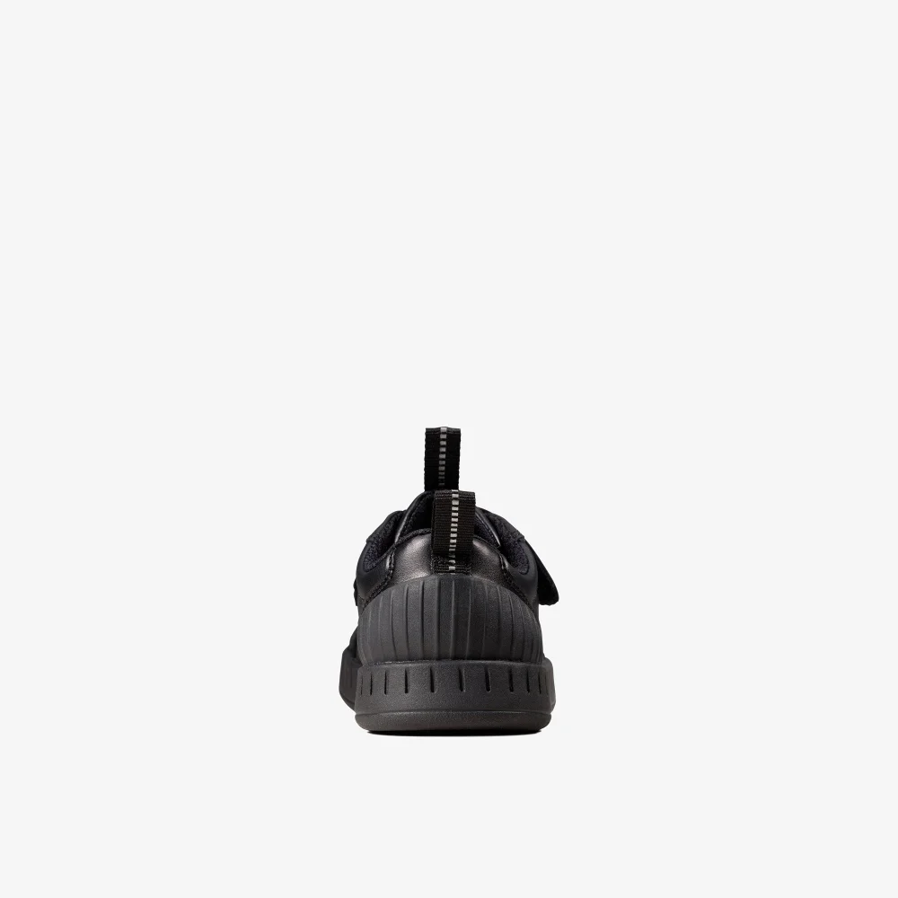 Clarks School Apollo Step Toddler Black Leather Wide - 7.5 Infants Image 5