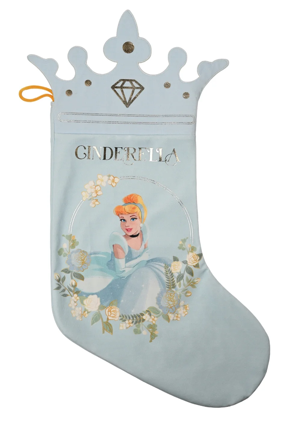 Disney Princess Cinderella Stocking Pale Blue - One Size Image 1