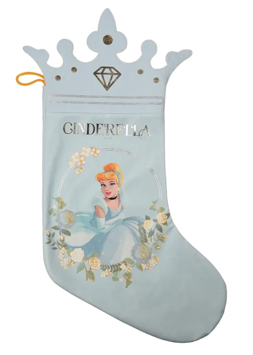 Disney Princess Cinderella Stocking Pale Blue - One Size Image 1