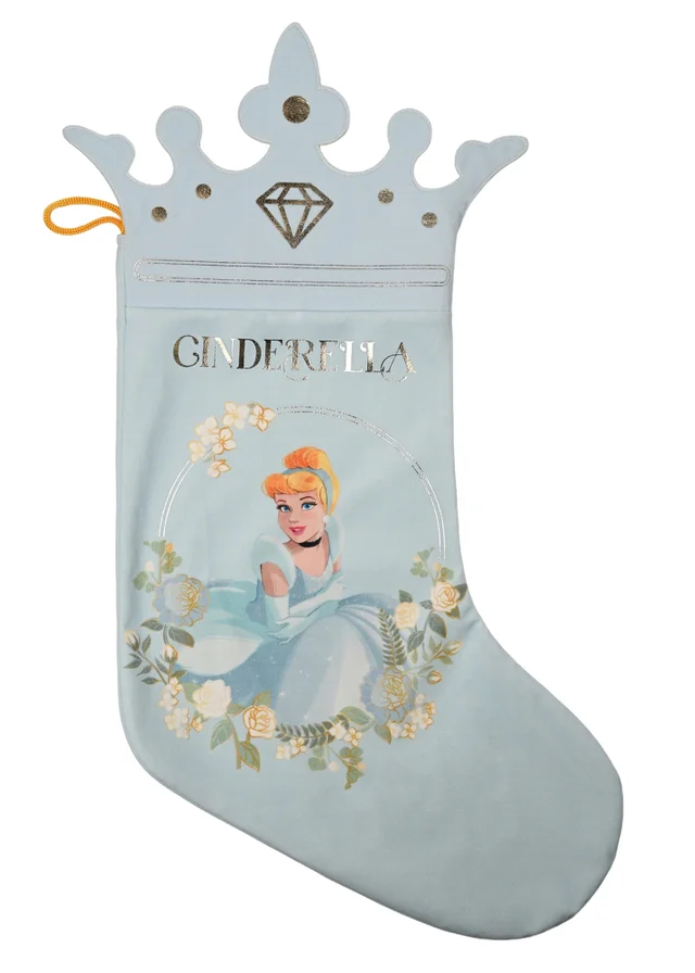 Disney Princess Cinderella Stocking Pale Blue
