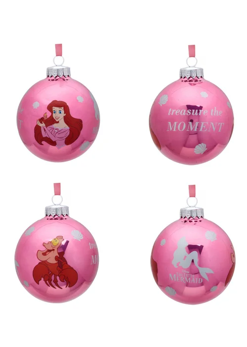 Disney The Little Mermaid Set of 7 Assorted Baubles - One Size Image 5