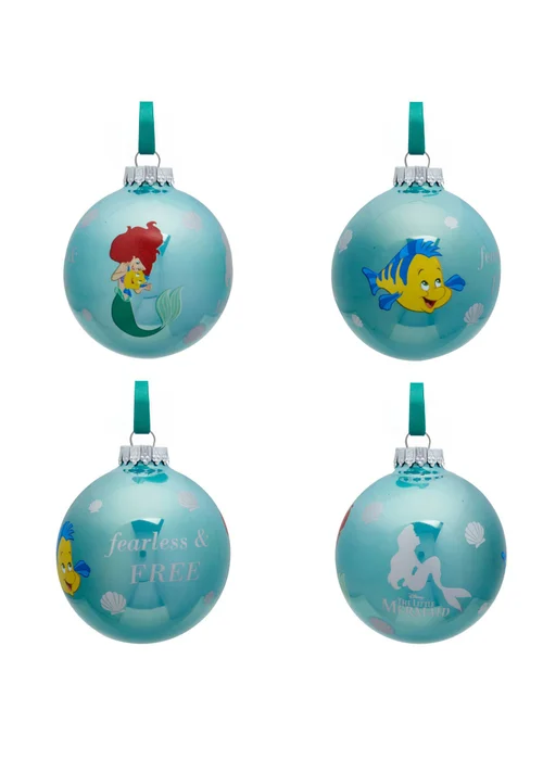 Disney The Little Mermaid Set of 7 Assorted Baubles - One Size Image 6