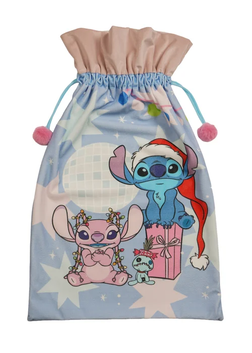 Disney Icon Stitch Present Sack in Blue - One Size Image 2