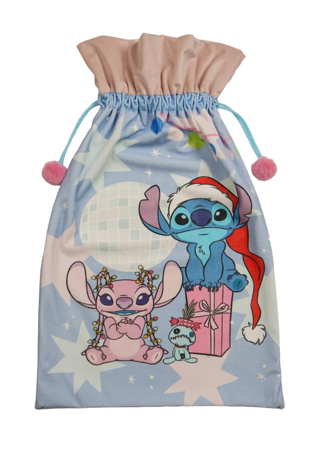 Disney Icon Stitch Present Sack in Blue