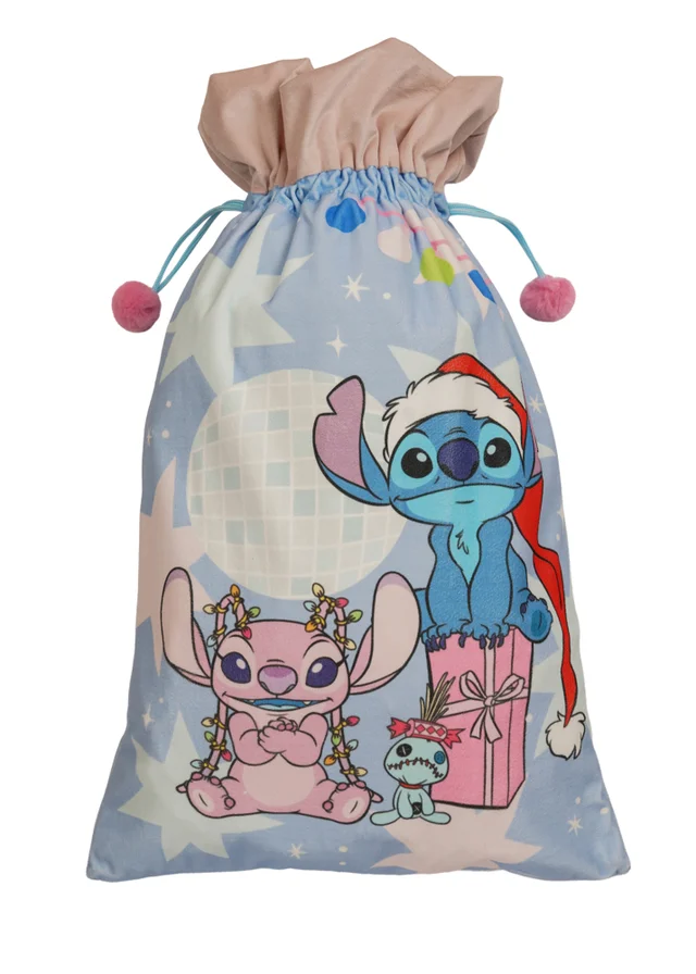 Disney Icon Stitch Present Sack in Blue