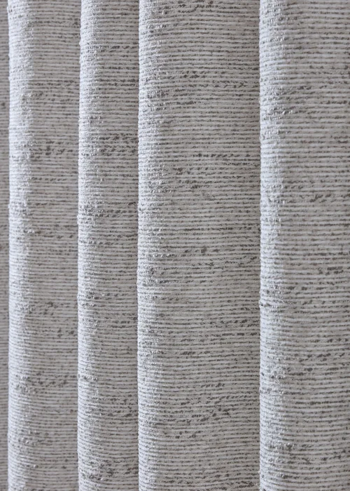 Catherine Lansfield Chunky Boucle Lined Eyelet Curtains Cream - 90W X 90D (229x229cm) Image 3