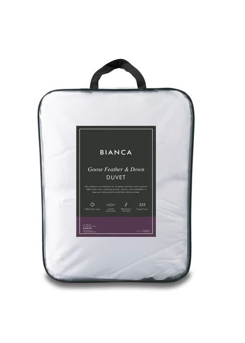 Bianca Fine Linens Goose Feather & Down 13.5 tog Duvet White - Single Image 3