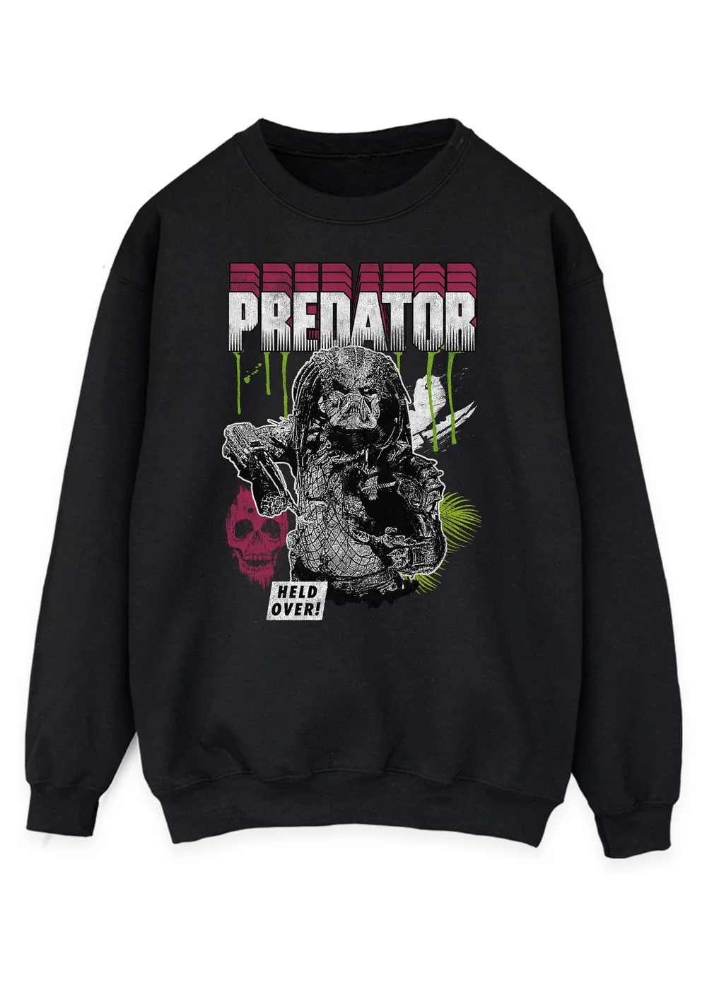 Spiral Galaxy Disney Predator Held Over Halloween Black Graphic Sweatshirt - 5XL Image 1