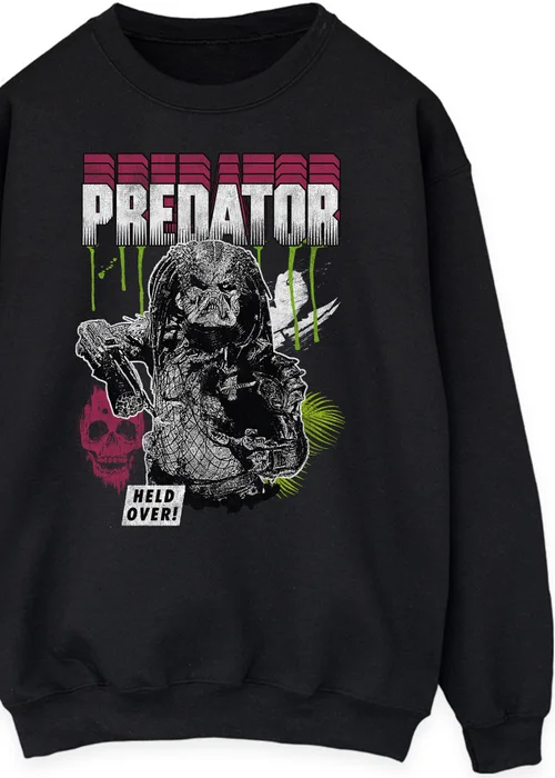 Spiral Galaxy Disney Predator Held Over Halloween Black Graphic Sweatshirt - 5XL Image 2