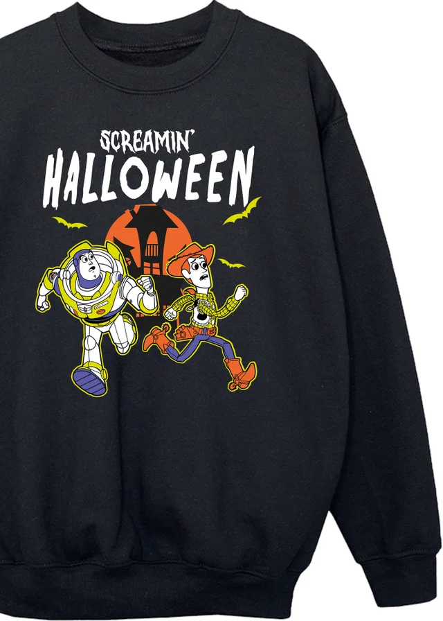 Ada & Ted Disney Toy Story Halloween And Beyond Boys Black Graphic Sweatshirt (3-13 Years)