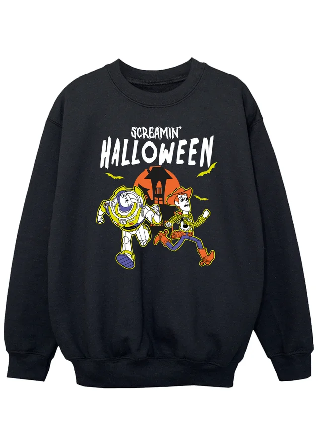 Ada & Ted Disney Toy Story Halloween And Beyond Boys Black Graphic Sweatshirt (3-13 Years)