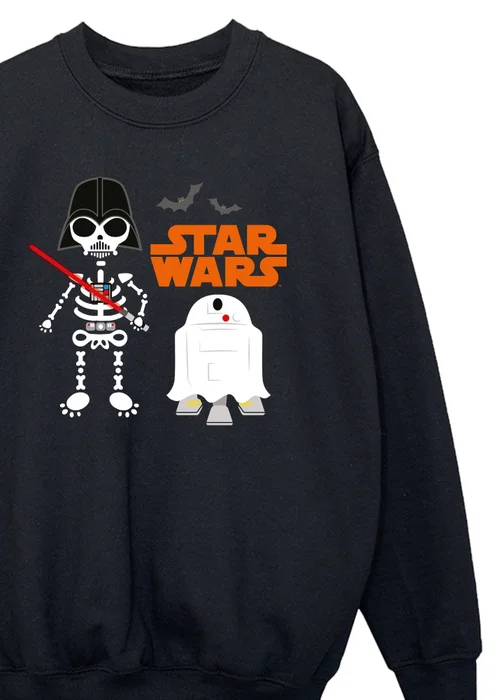 Ada & Ted Star Wars Sith Halloween Boys Black Graphic Sweatshirt (3-13 Years) - 5-6 Yrs Image 2