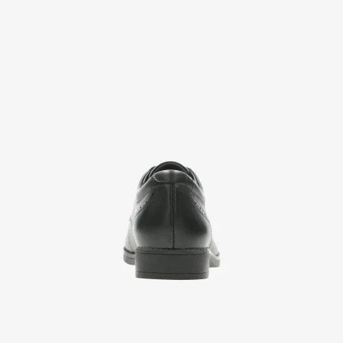 Clarks School Sami Walk Youth Black Leather Standard - 3.5 Image 5