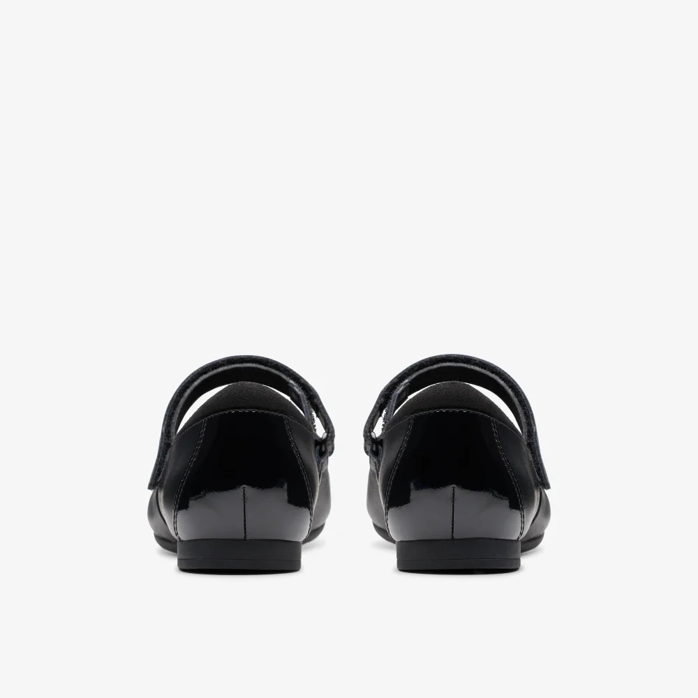 Clarks School Scala Gem Youth Black Leather Extra Narrow - 4 Image 5