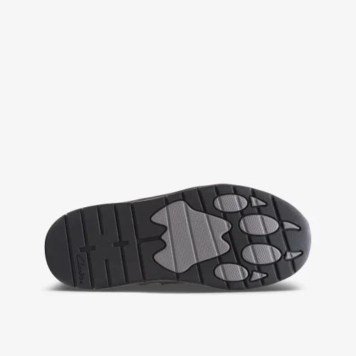 Clarks School Clowder Sprint Kid Black Leather Standard - 7 Infants Image 3