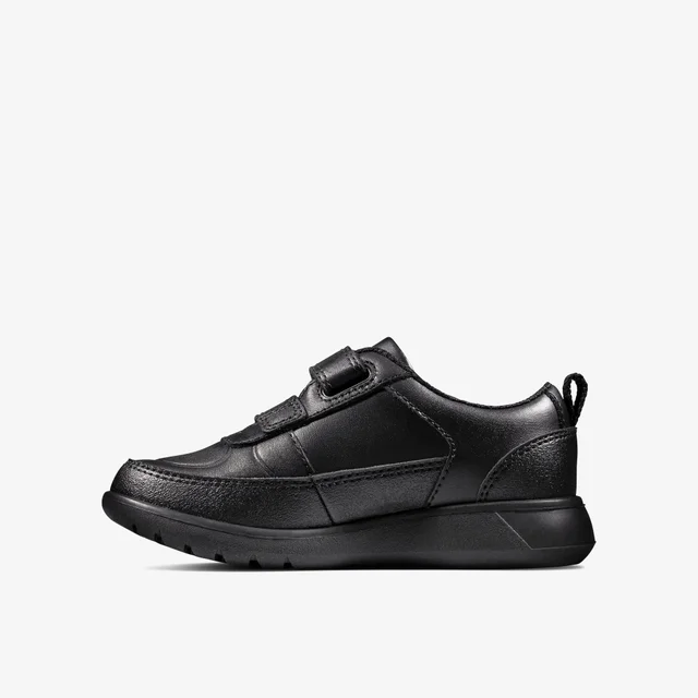 Clarks School Boys Black Scape Flare Toddler Leather Standard