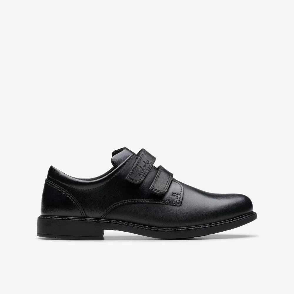 Clarks School Scala Pace Older Black Leather Standard - 1 Image 1