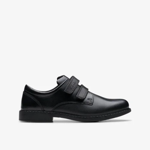 Clarks School Scala Pace Older Black Leather Standard - 1 Image 1