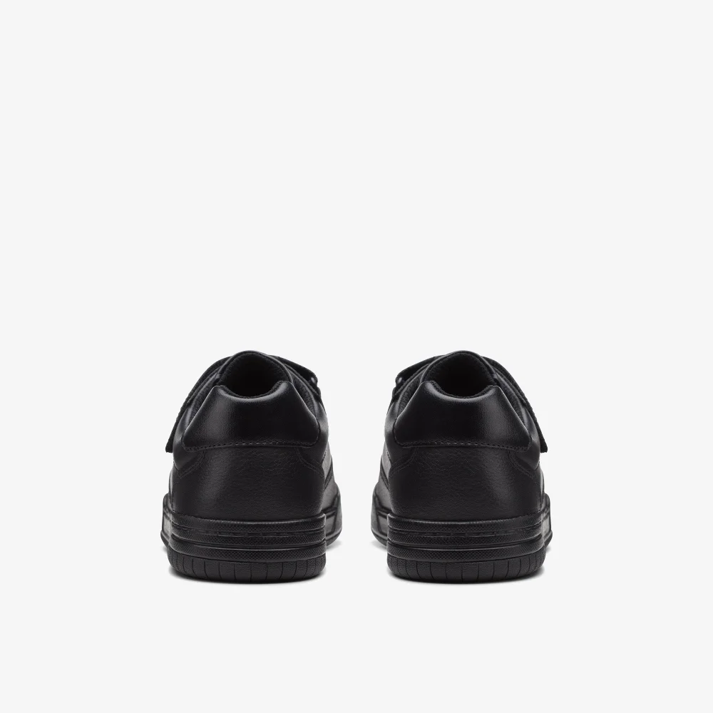 Clarks School Fawn Lay Older Black Leather Wide - 13 Infant Image 4