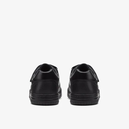 Clarks School Fawn Lay Older Black Leather Wide - 13 Infant Image 4