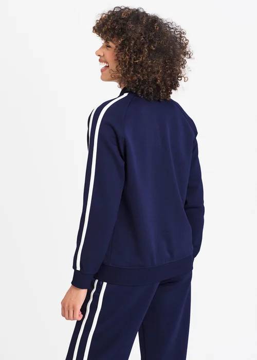 Cotton Traders Marine Zip through Track Top - XL Image 2