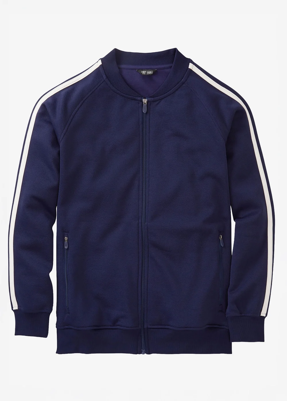 Cotton Traders Marine Zip through Track Top - XL Image 4