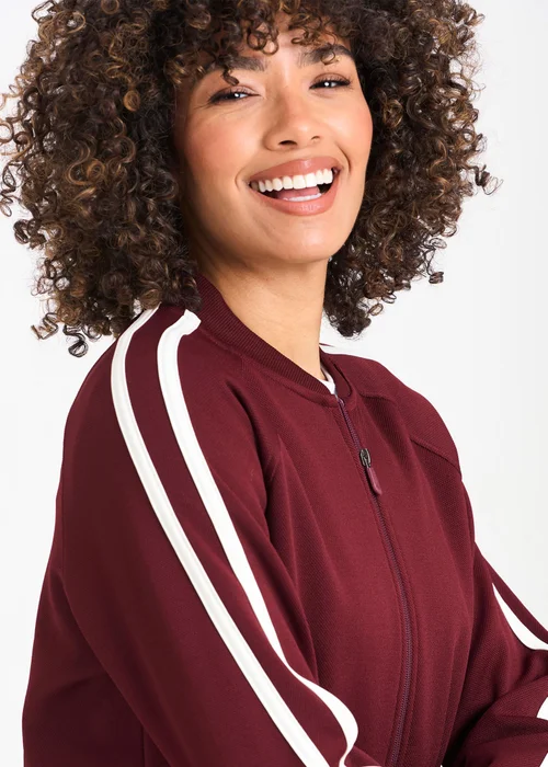 Cotton Traders Bordeaux Zip through Track Top - 3XL Image 4