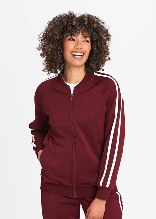 Cotton Traders Bordeaux Zip through Track Top - 3XL Image 2