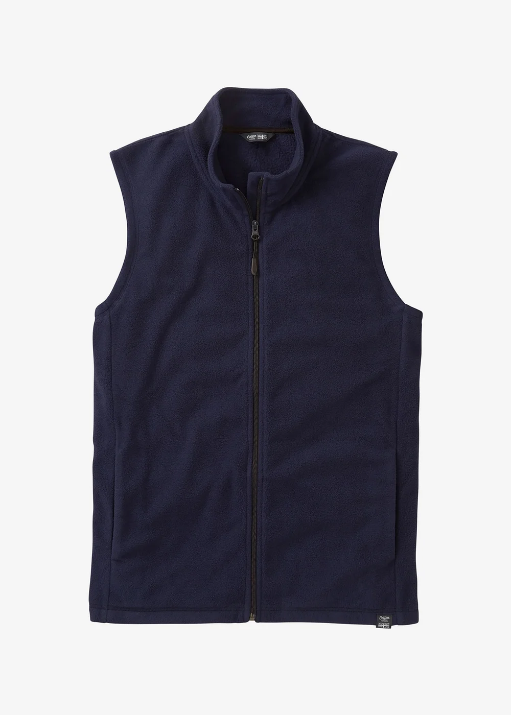 Cotton Traders Navy Microfleece Gilet - M Image 1