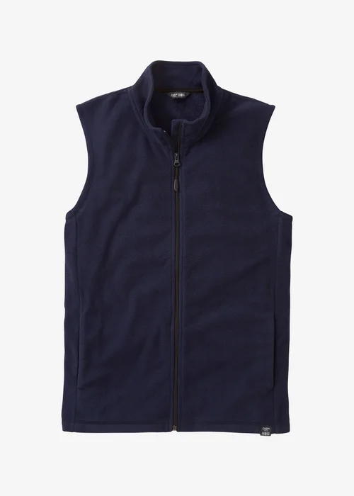 Cotton Traders Navy Microfleece Gilet - M Image 1