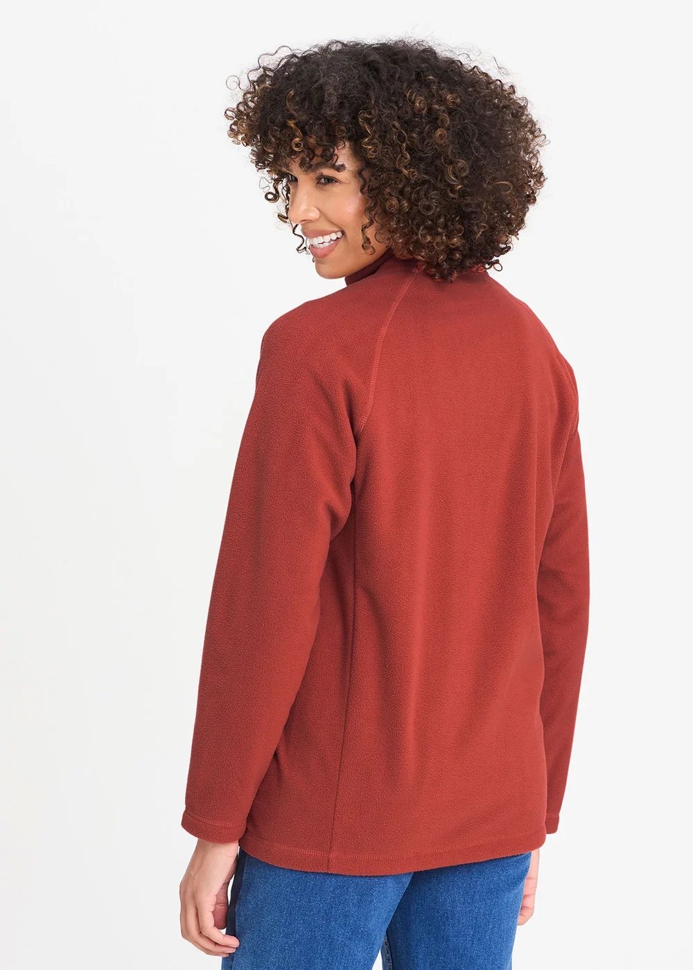 Cotton Traders Burnt Umber Microfleece Jacket - 3XL Image 2