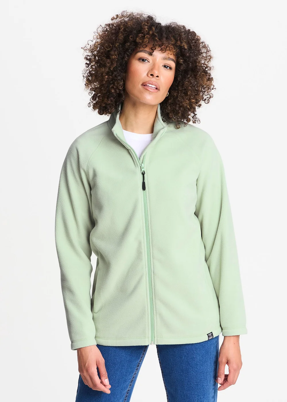 Cotton Traders Iced Mint Microfleece Jacket - M Image 1