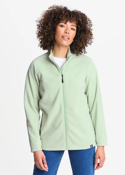 Cotton Traders Iced Mint Microfleece Jacket - M Image 1