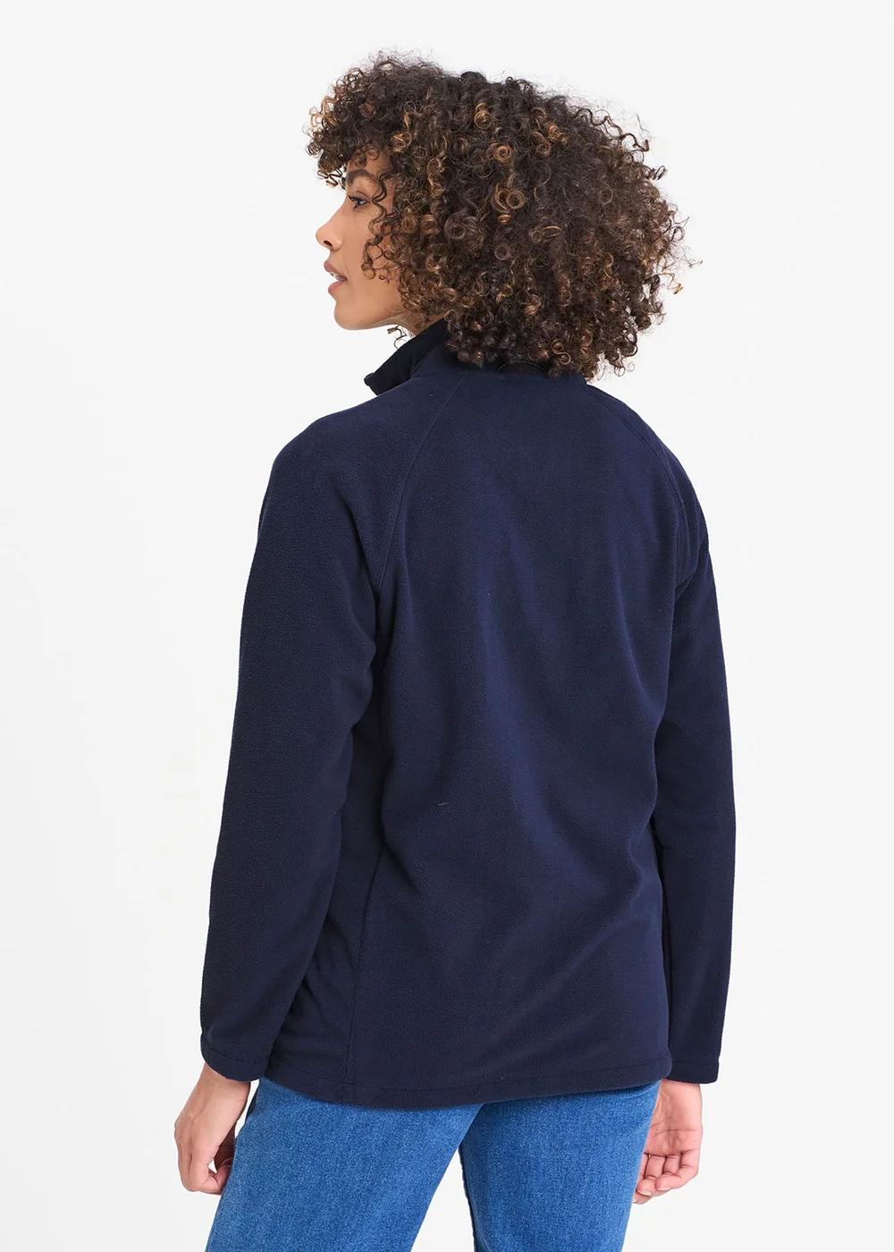 Cotton Traders Navy Microfleece Jacket - 2XL Image 2