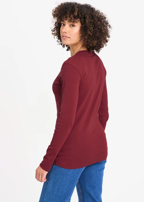 Cotton Traders Ruby Long Sleeve Crew Neck Base Layer Top - 4XL Image 2