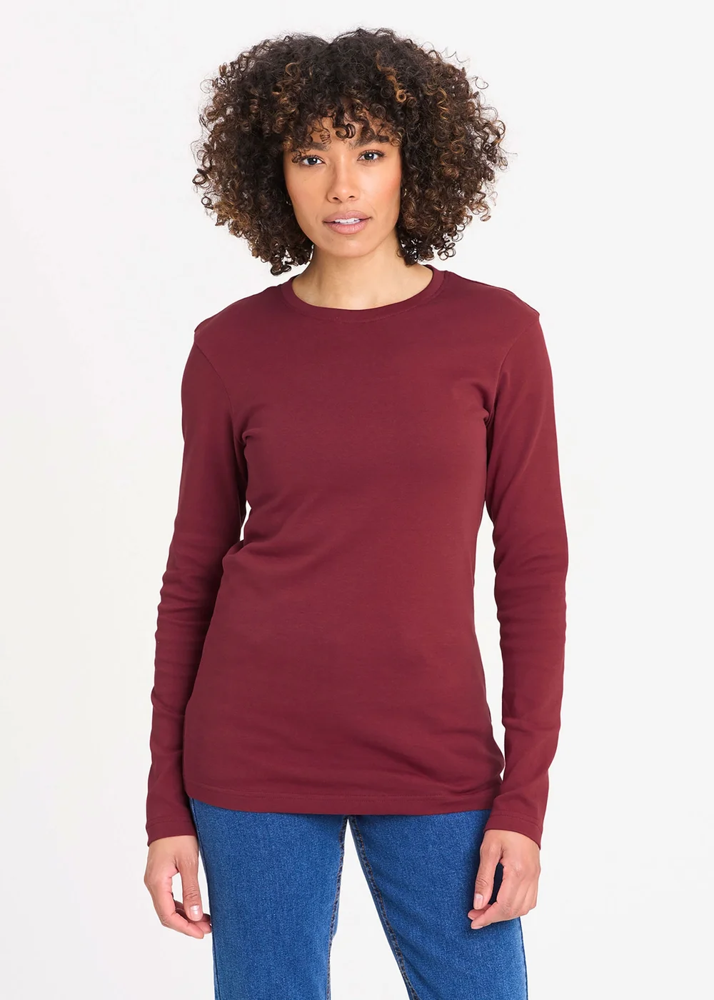 Cotton Traders Ruby Long Sleeve Crew Neck Base Layer Top - 4XL Image 1