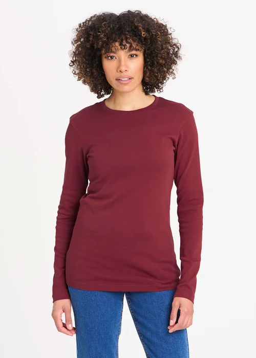 Cotton Traders Ruby Long Sleeve Crew Neck Base Layer Top - 4XL Image 1