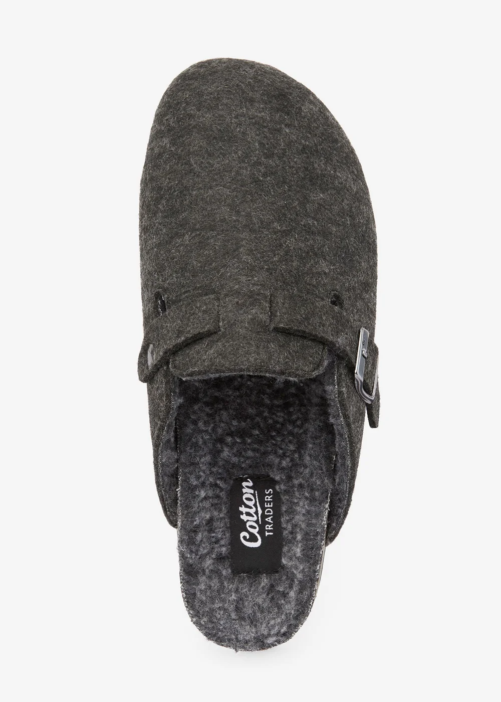 Cotton Traders Black Clog Slippers - 12 Image 2