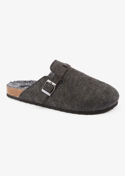Cotton Traders Black Clog Slippers - 12 Image 1