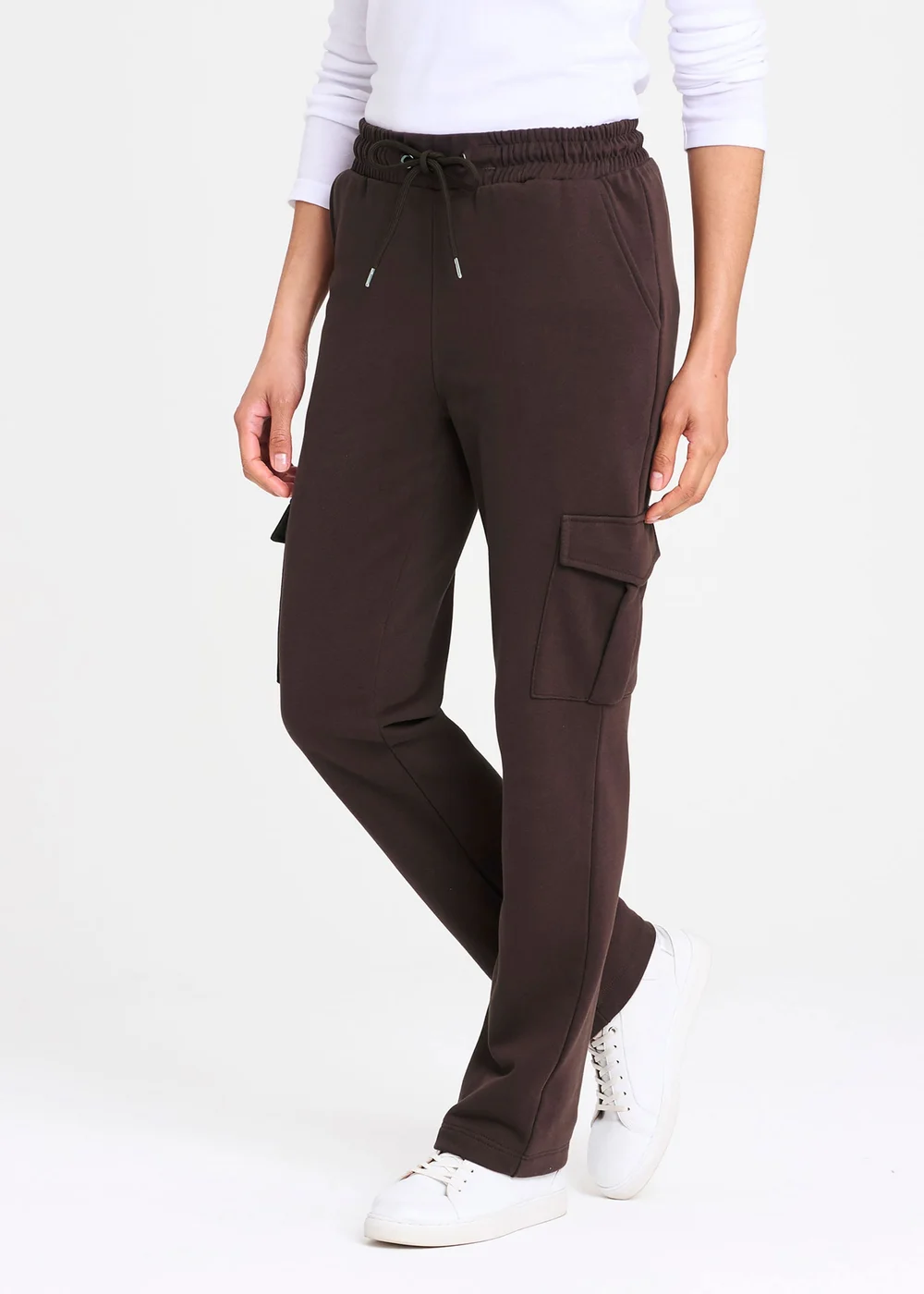 Cotton Traders Dark Chocolate Cargo Jogger - L/L27 Image 2
