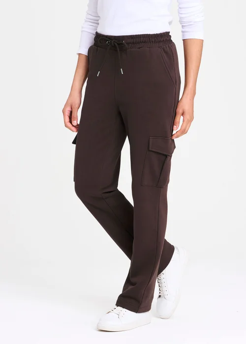 Cotton Traders Dark Chocolate Cargo Jogger - L/L27 Image 2