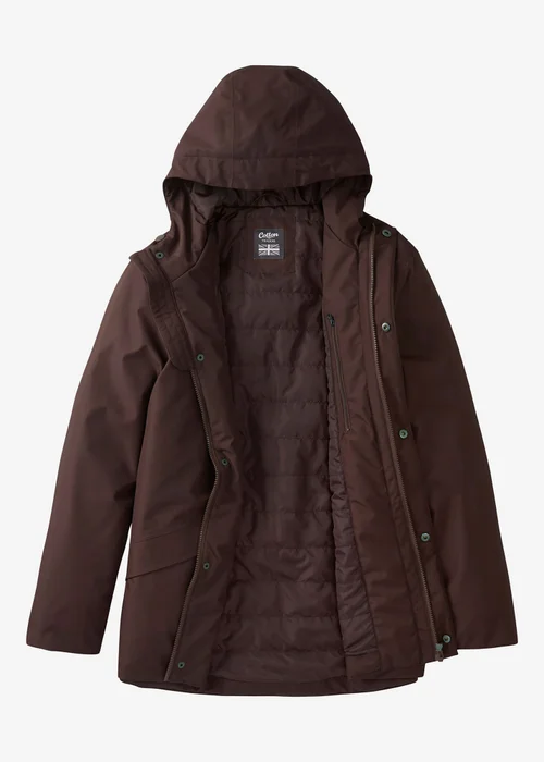 Cotton Traders Dark Chocolate Windmoor Waterproof Jacket - 2XL Image 4