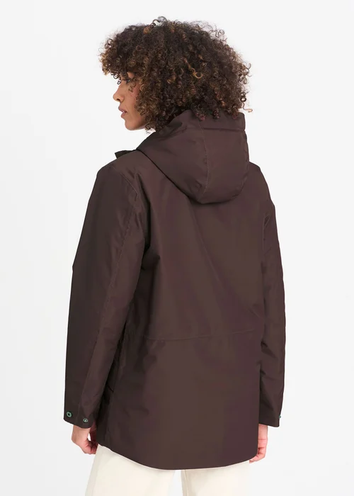 Cotton Traders Dark Chocolate Windmoor Waterproof Jacket - 2XL Image 2