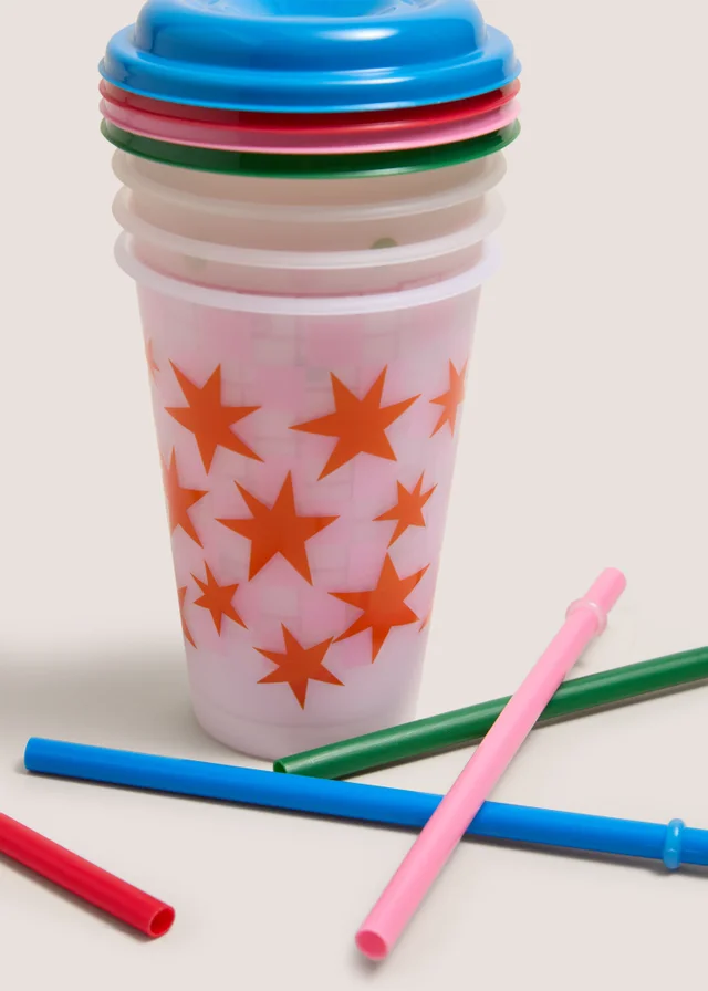 4 Pack Patterned Colour Changing Tumblers