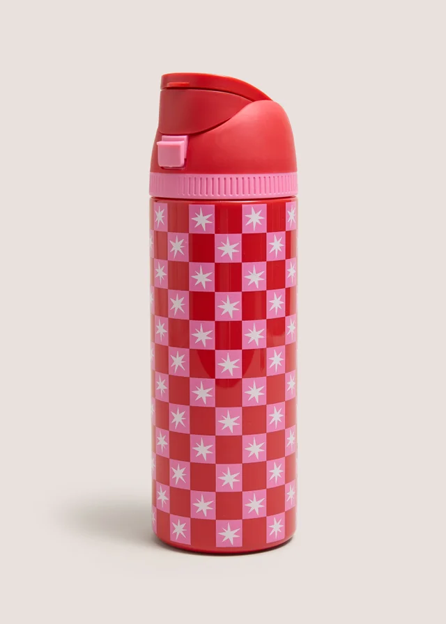 Pink & Red Star Water Bottle