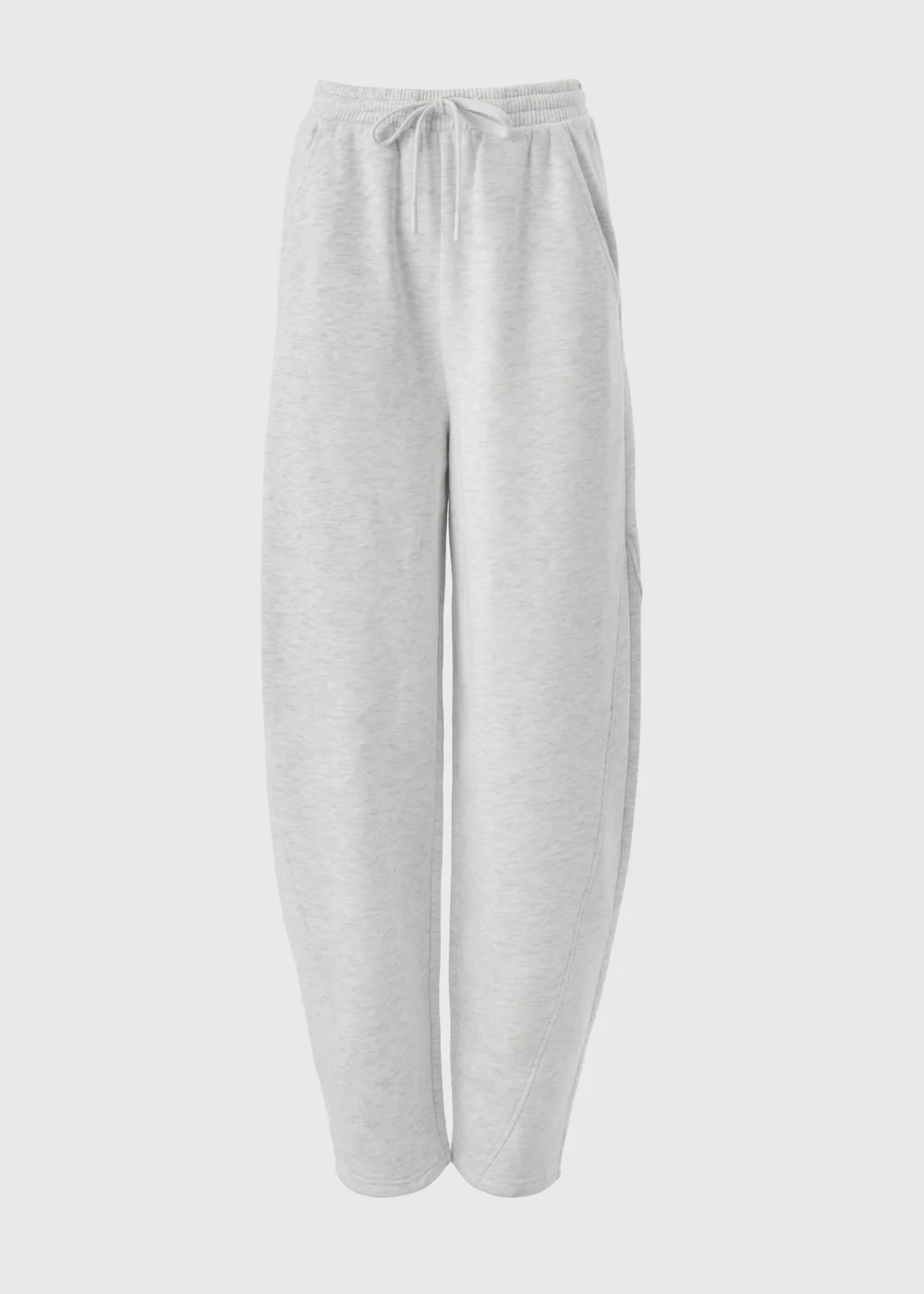 Grey Barrel Leg Jogging Bottoms - Small Image 1