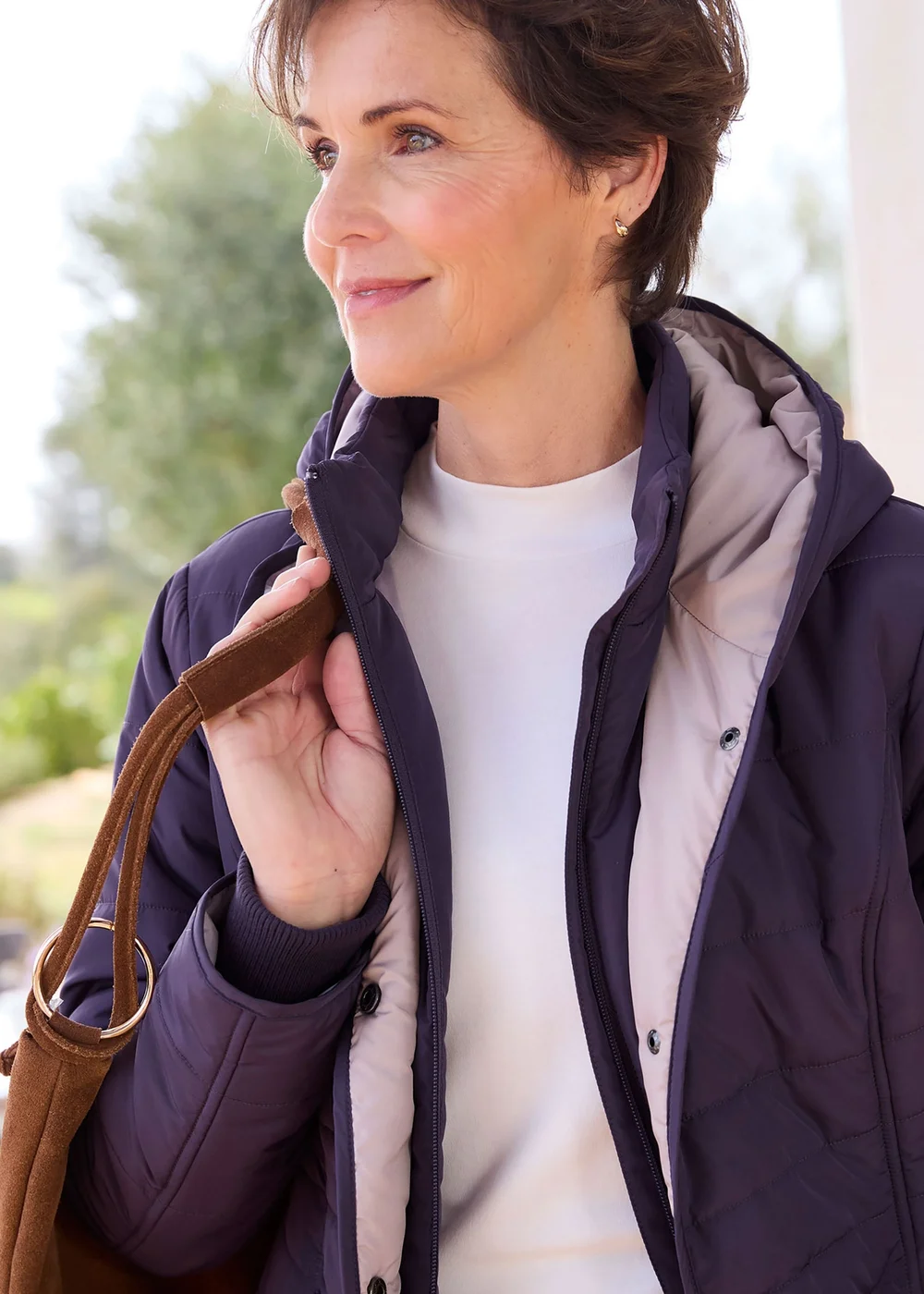 Cotton Traders Blackcurrant Padded Hooded Jacket - 22 Image 4